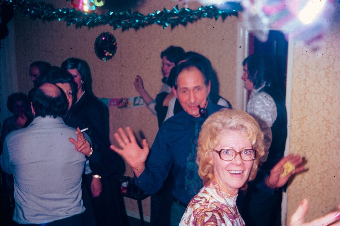 group of people at party