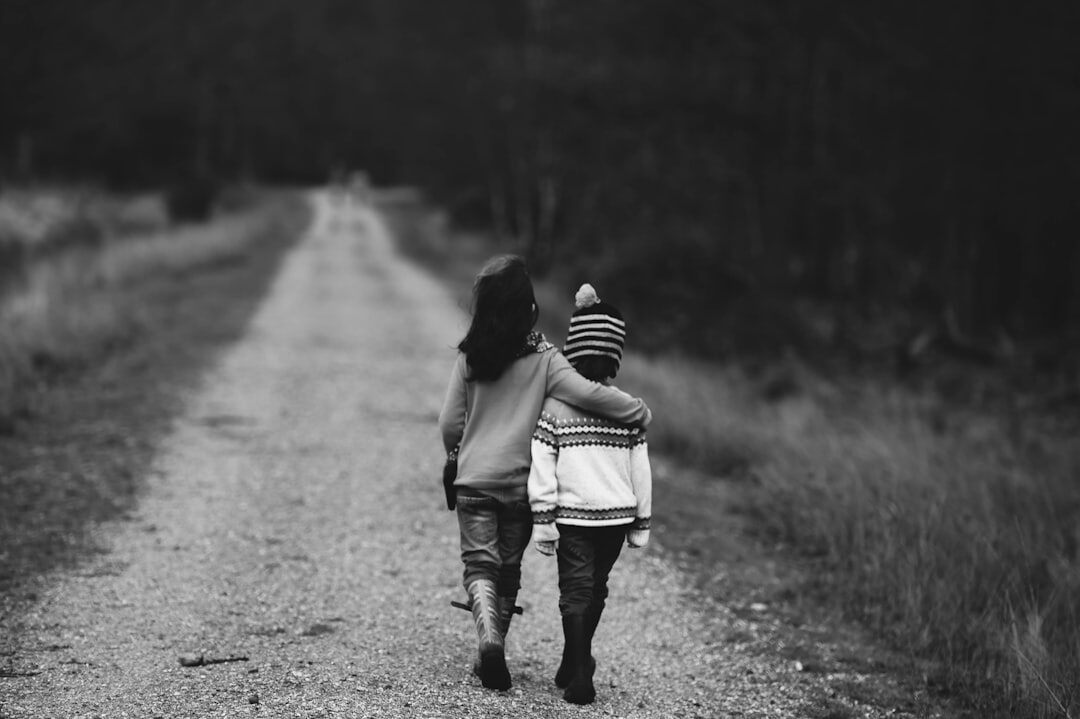 two friends walking together