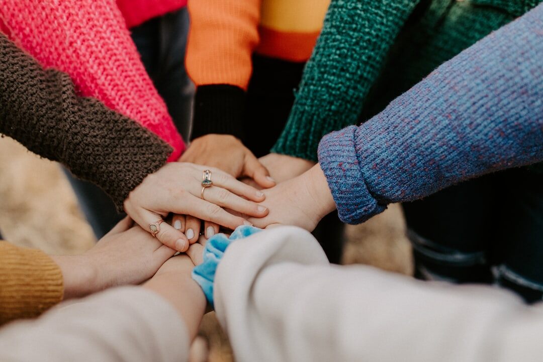 group of friends reconciling