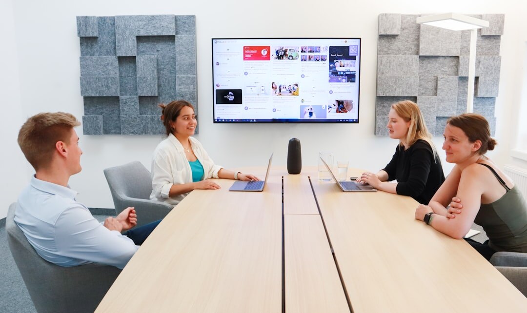 happy team in meeting room